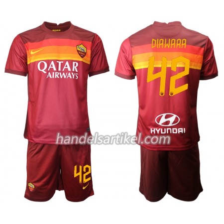 AS Roma Amadou Diawara 42 Kinder Heim Trikotsatz 2020/21 Kurzarm (+ Kurze Hosen)